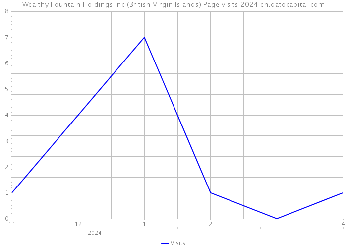 Wealthy Fountain Holdings Inc (British Virgin Islands) Page visits 2024 