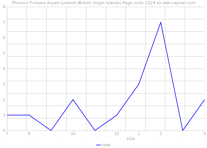 Phoenix Fortune Assets Limited (British Virgin Islands) Page visits 2024 