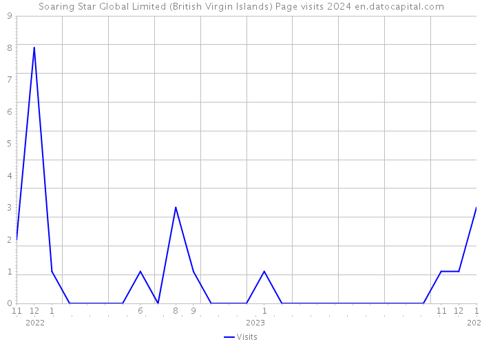 Soaring Star Global Limited (British Virgin Islands) Page visits 2024 
