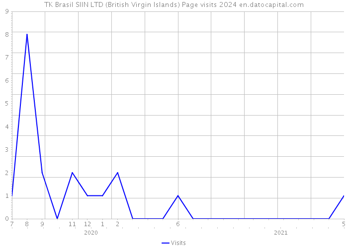 TK Brasil SIIN LTD (British Virgin Islands) Page visits 2024 