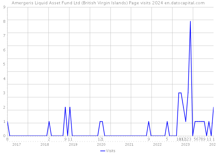 Amergeris Liquid Asset Fund Ltd (British Virgin Islands) Page visits 2024 