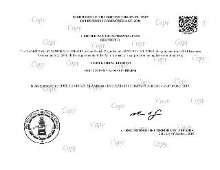 Certificate of Incorporation (page 49)